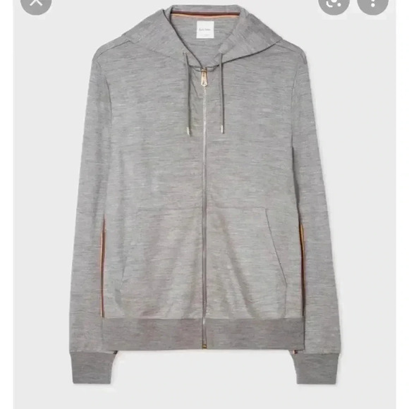 Paul Smith Gray Hoodie 'artist Stripe' - Picture 1 of 9
